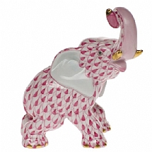 Herend   Animals   Elephant - Herend Elephant Raspberry