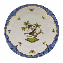 Herend   Tabletop   Dinnerware - Herend Rothschild Bird Blue Five Piece Place Setting