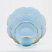 Royal Limoges   Tabletop   Dinnerware - Royal Limoges Corolle Bleu Azur 5 piece place setting