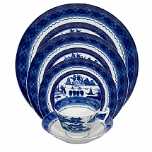 Mottahedeh   Tabletop   Dinnerware - Mottahedeh Blue Canton 5pc Place Setting