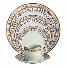 Mottahedeh   Tabletop   Dinnerware - Mottahedeh Chinoise Blue 5pc Place Setting