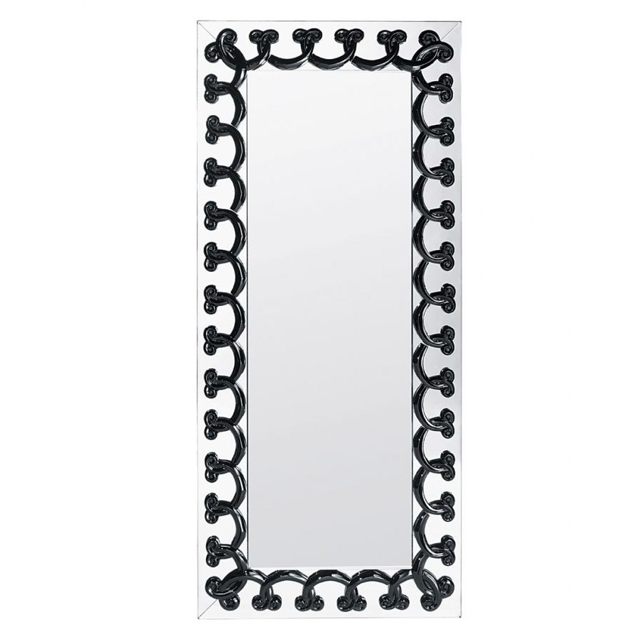 Waterford Crystal Swarovski Lalique Lalique Rinceaux Full Length Mirror Black
