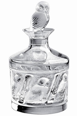 Lalique Owl Decanter